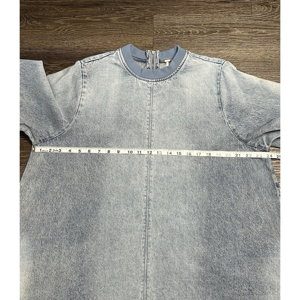Free People Harlow Mini Dress Size M Denim, Blue - Picture 5 of 9